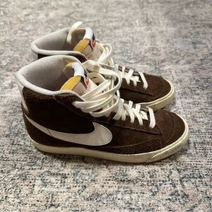 Nike Brown Suede High-Top Sneakers